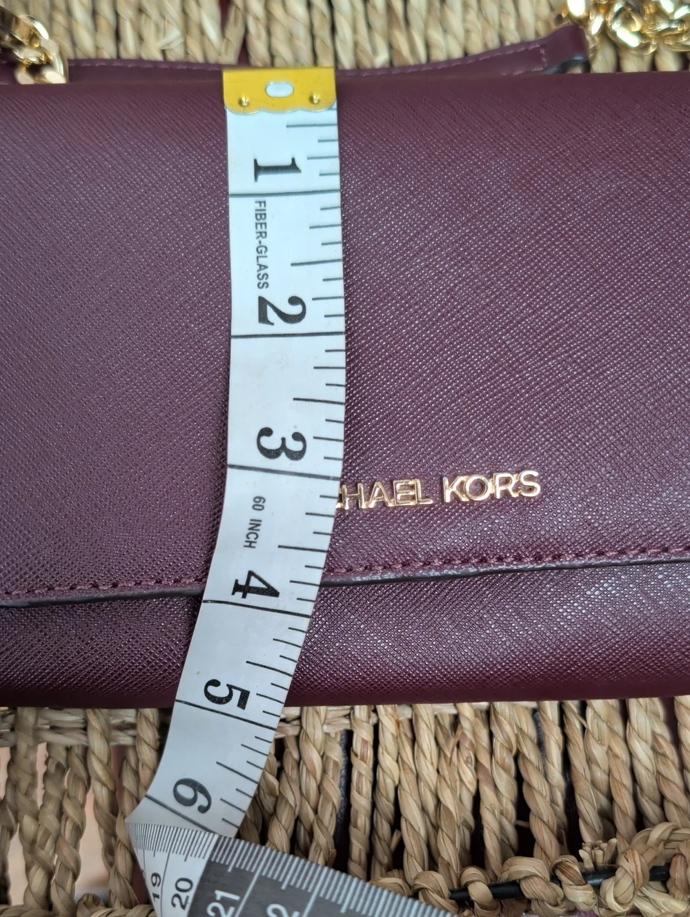 MICHAEL KORS Women's Crossbody Wallet - Burgundy